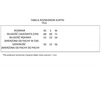 Kurtka damska Fila 687901-002
