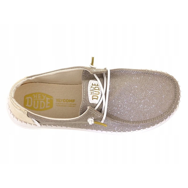 HEY DUDE Metallic Sparkle 41082-710 – Lekkie Buty Damskie Brokatowe| SportoweMarki.pl
