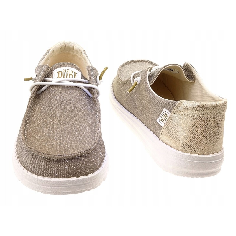 HEY DUDE Metallic Sparkle 41082-710 – Lekkie Buty Damskie Brokatowe| SportoweMarki.pl