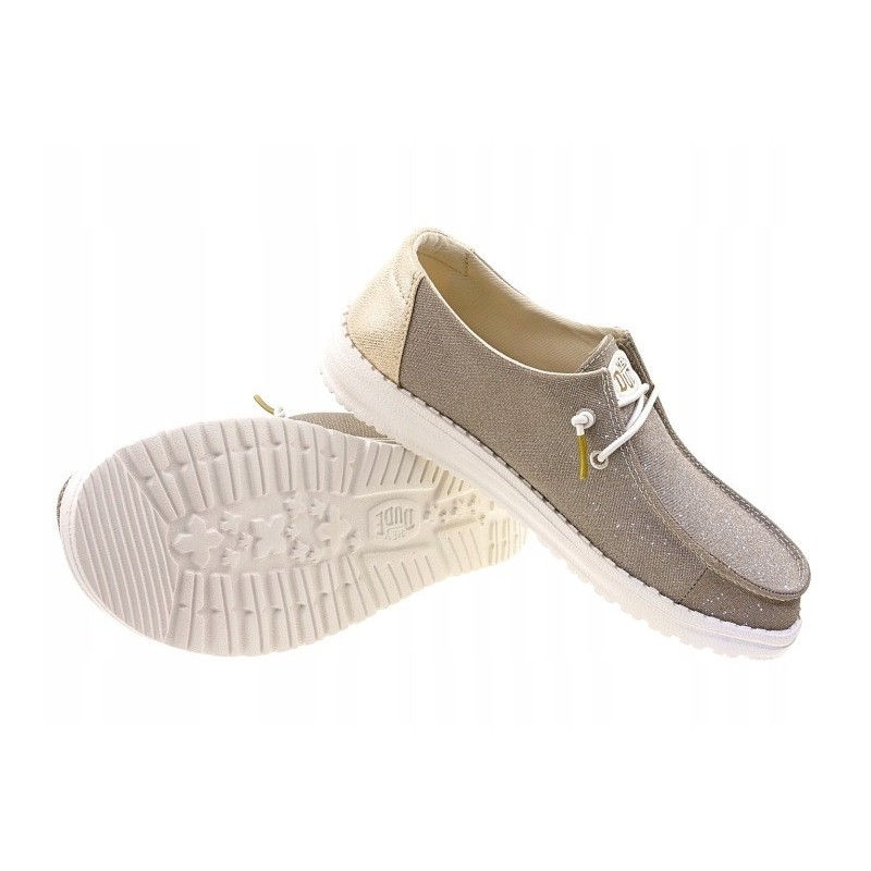 HEY DUDE Metallic Sparkle 41082-710 – Lekkie Buty Damskie Brokatowe| SportoweMarki.pl
