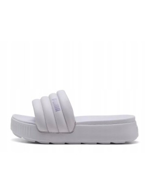 Klapki Puma damskie fioletowe Karmen Slide 395399-13 gruba podeszwa