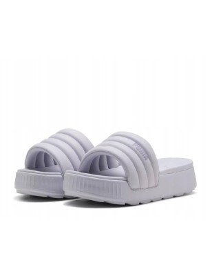 Klapki Puma damskie fioletowe Karmen Slide 395399-13 gruba podeszwa