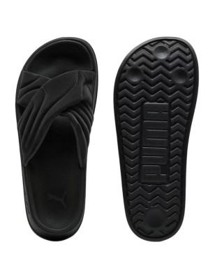 Klapki Puma damskie Leadcat 400340-01 czarne lekkie plażowe