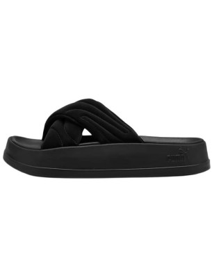 Klapki Puma damskie Leadcat 400340-01 czarne lekkie plażowe