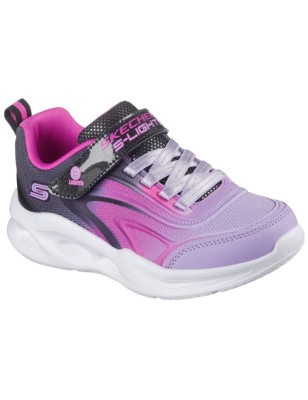 Buty dziecięce Sneakersy Skechers S-Lights 303713L-BKMT fioletowe