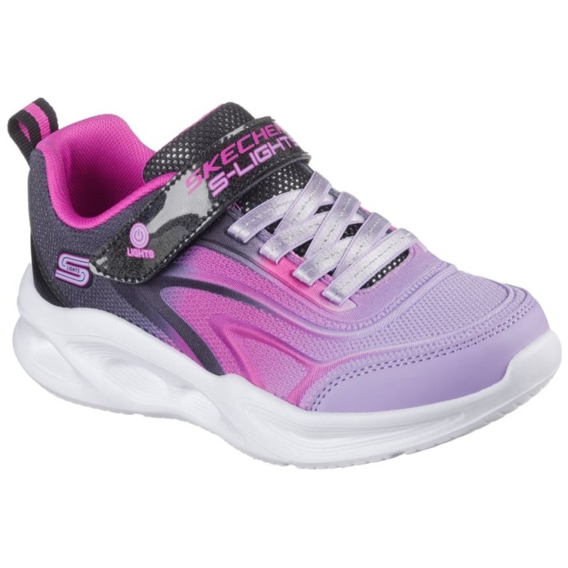 Skechers S-Lights 303713L-BKMT fioletowe świecące buty dziecięce LED | SportoweMarki.pl Skechers S-Lights 303713L-BKMT fioletowe świecące buty dziecięce LED | SportoweMarki.pl