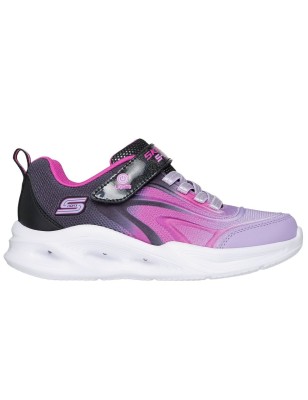 Skechers S-Lights 303713L-BKMT fioletowe świecące buty dziecięce LED | SportoweMarki.pl