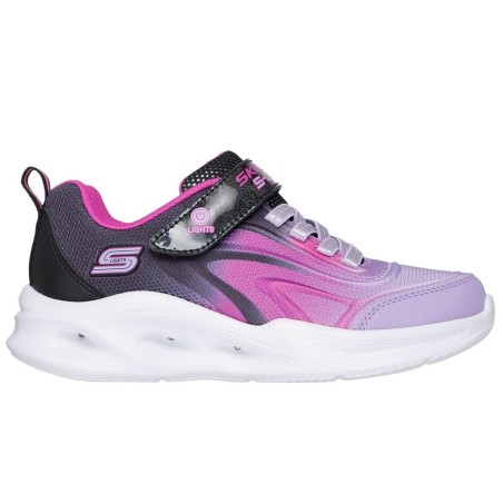 Skechers S-Lights 303713L-BKMT fioletowe świecące buty dziecięce LED | SportoweMarki.pl