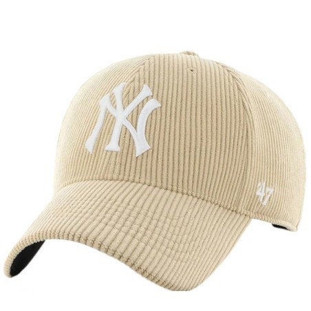 New Era New York 15121184 Thick Cord Beżowa Czapka  | SportoweMarki.pl